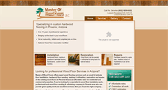 Desktop Screenshot of masterofwoodfloors.com