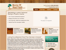 Tablet Screenshot of masterofwoodfloors.com